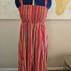 Torrid Multicolor Striped Midi Dress